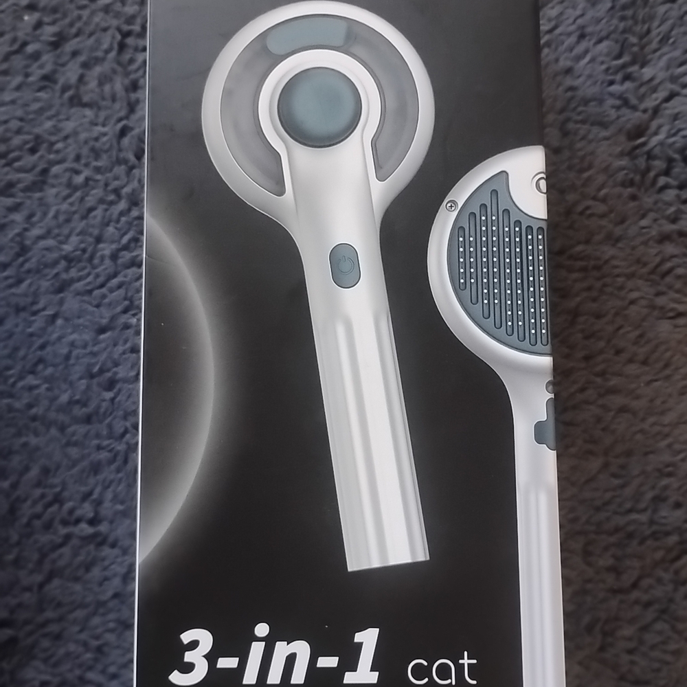 Steam Brush~3-In-1 & Self-Cleaning~Cat/Dog-Pet Grooming Tool for Hair Shedding